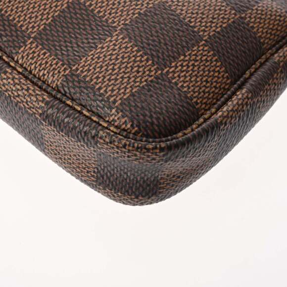 LOUIS VUITTON Authentic Brown Damier Canvas Pochette Pouch - Picture 8 of 11